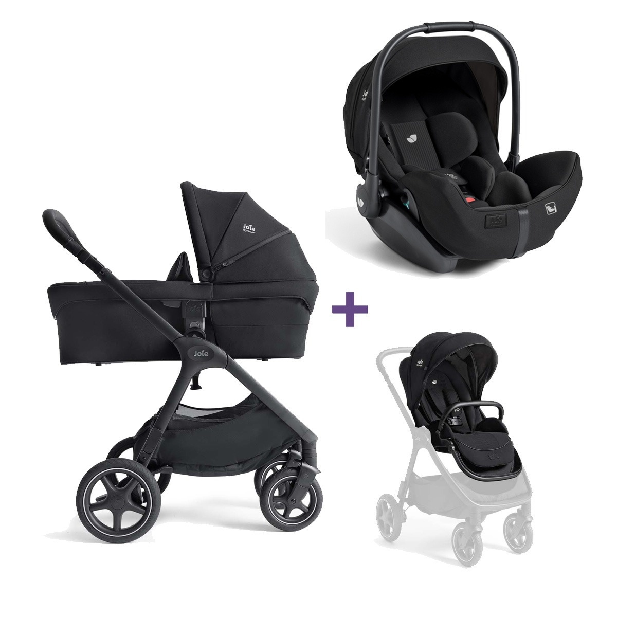 Joie bundel Signature Finiti kinderwagen & autostoel Eclipse
