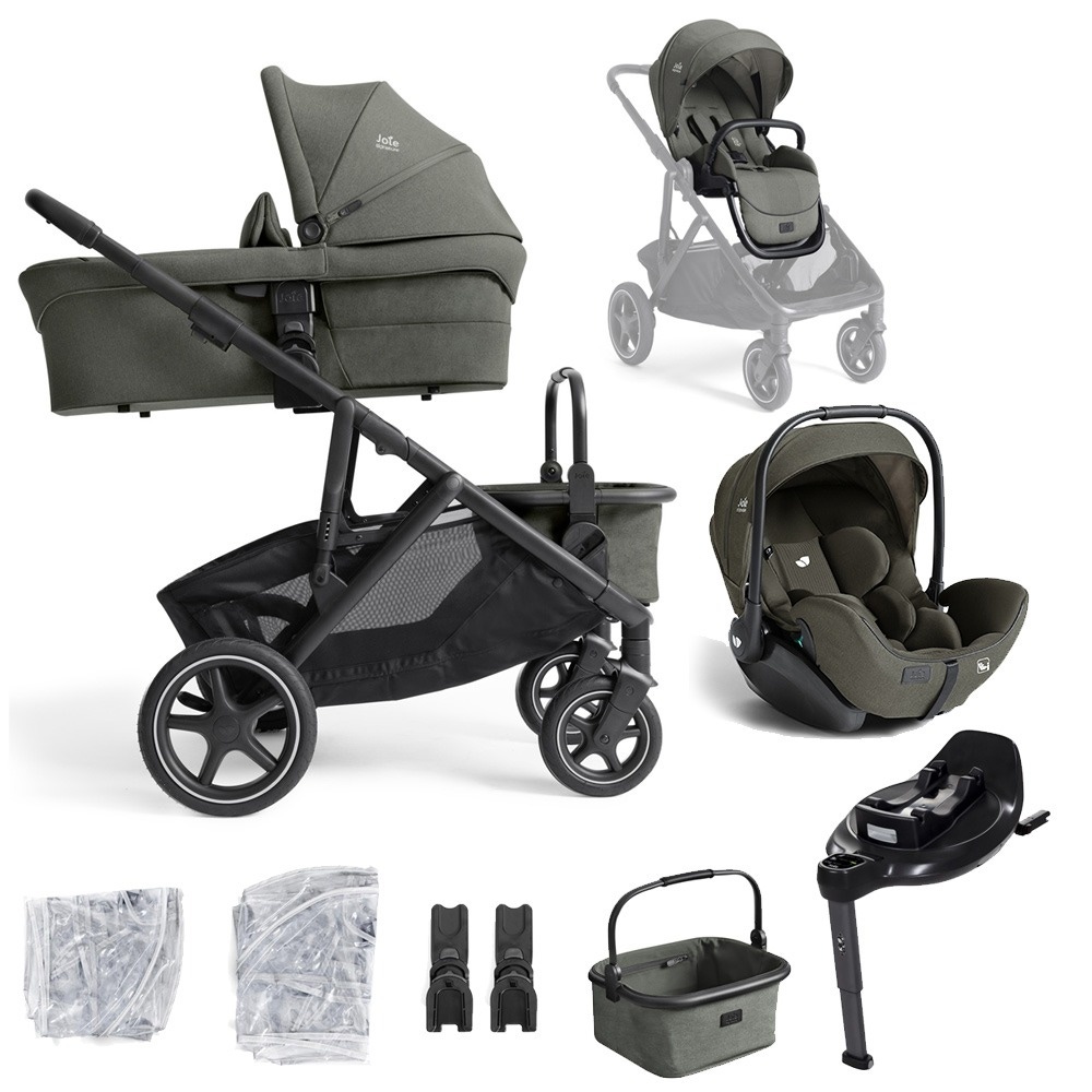 Joie bundel Versiti kinderwagen & base & autostoel Evergreen