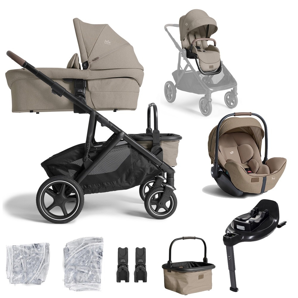 Joie bundel Versiti kinderwagen & base & autostoel Sandstone