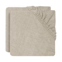 Jollein Aankleedkussenhoes - 2 Pack - 50 x 70 cm - Badstof - Nougat