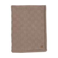 Jollein Deken Wieg Box Knit - Velvet - 75 x 100 cm - Milky Coffee