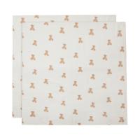 Jollein Hydrofiel Multidoek Teddy Bear 115x115cm 2-Pack