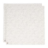 Jollein Hydrofiele Doek - Elephant Tales - Large - 115x115 cm - 2 Stuks