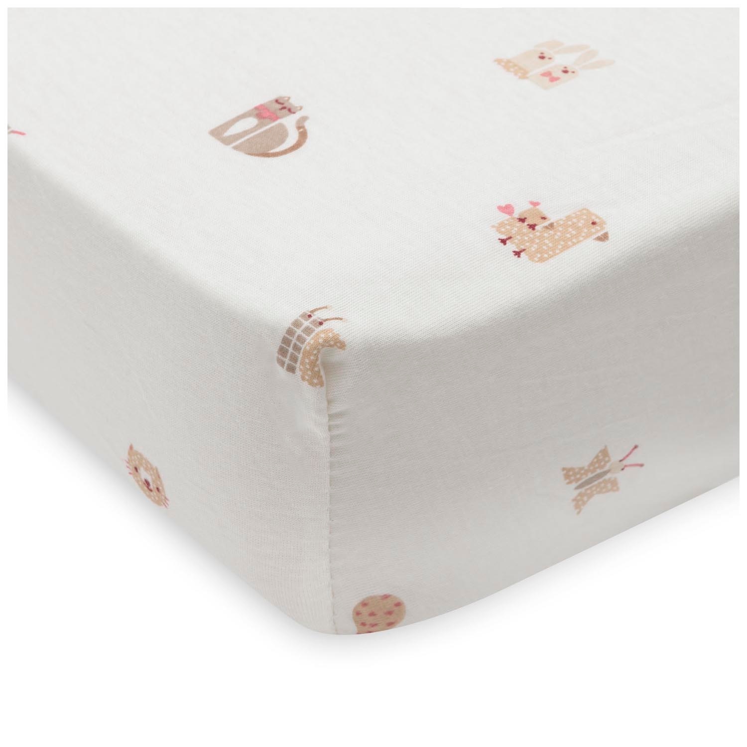 Jollein wieg hoeslaken Animal Friends
