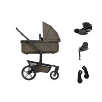 Joolz Day 5 Kinderwagen 4-in-1 - Hazel Brown | Cybex Cloud T Plus Autostoeltje - Sepia Black | Cybex Base T - Black