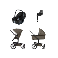 Joolz Day 5 Kinderwagen 4-in-1 - Hazel Brown | Joolz X Maxi-Cosi Pebble 360 Pro 2 Autostoeltje | Maxi-Cosi FamilyFix 360 Pro