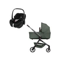 Joolz Hub 2 Kinderwagen 3-in-1 - Forest Green | Joolz X Maxi-Cosi Pebble 360 Pro 2 Autostoeltje - Space Black
