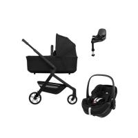 Joolz Hub 2 Kinderwagen 4-in-1 - Space Black | Maxi-Cosi Pebble 360 Pro 2 Autostoeltje | Maxi-Cosi FamilyFix 360 Pro