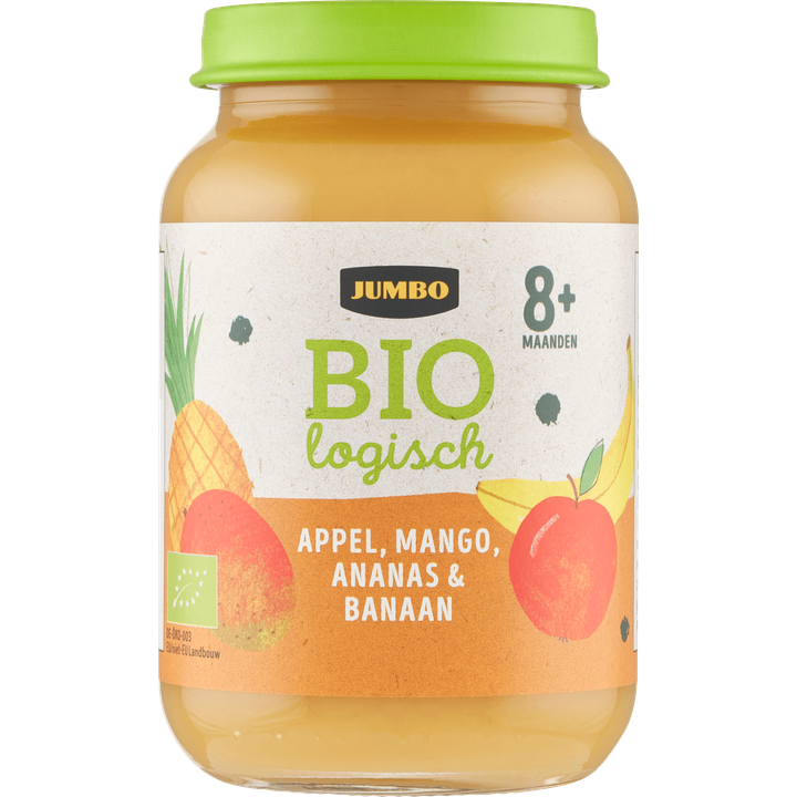 Jumbo Babyvoeding Biologisch Appel, Mango, Ananas & Banaan 8+ Maanden 190 g