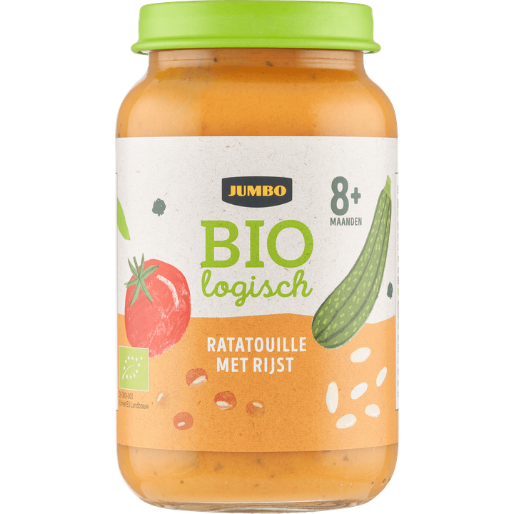 Jumbo Babyvoeding Biologisch Ratatouille met Rijst 8+ Maanden 220 g