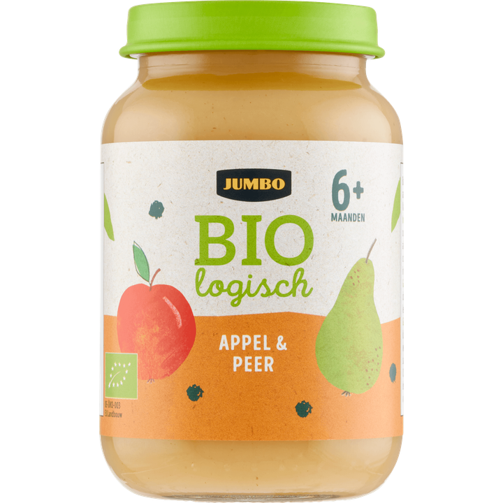 Jumbo Biologisch Babyvoeding Appel & Peer 6+ Maanden 190 g