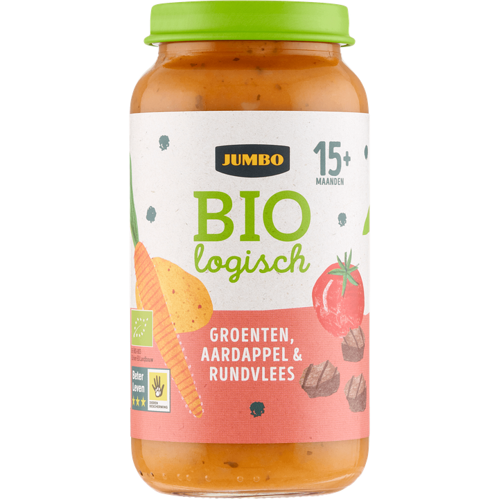 Jumbo Biologisch Babyvoeding Groenten Aardappel & Rundvlees 15+ Maanden 250 g