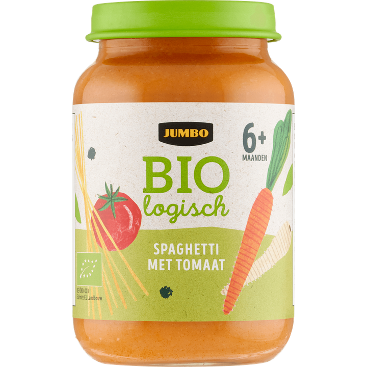 Jumbo Biologisch Babyvoeding Spaghetti met Tomaat 6+ Maanden 250 g
