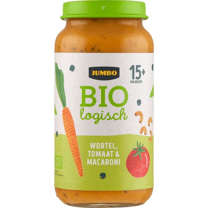 Jumbo Biologisch Babyvoeding Wortel, Tomaat & Macaroni 15+ Maanden 250 g