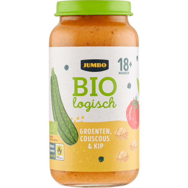Jumbo Biologisch Groenten, Couscous & Kip Babyvoeding 18+ Maanden 250 g
