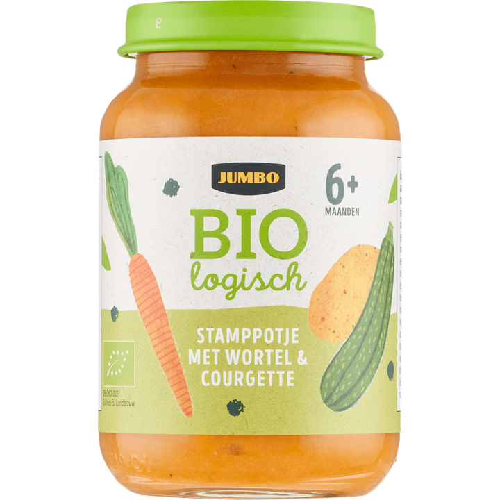 Jumbo Biologisch Stamppotje met Wortel & Courgette 6+ Maanden 190 g