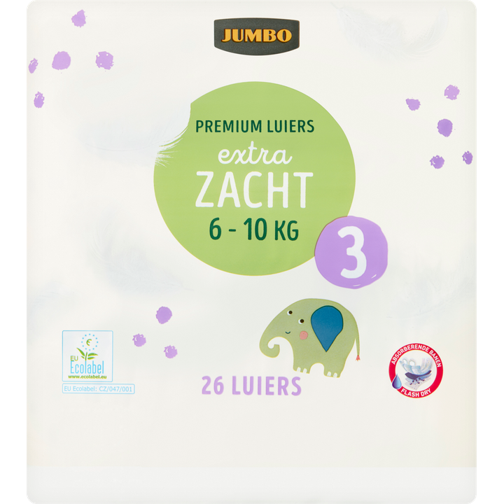 Jumbo Premium Luiers Maat 3 6-10 kg 26 Stuks