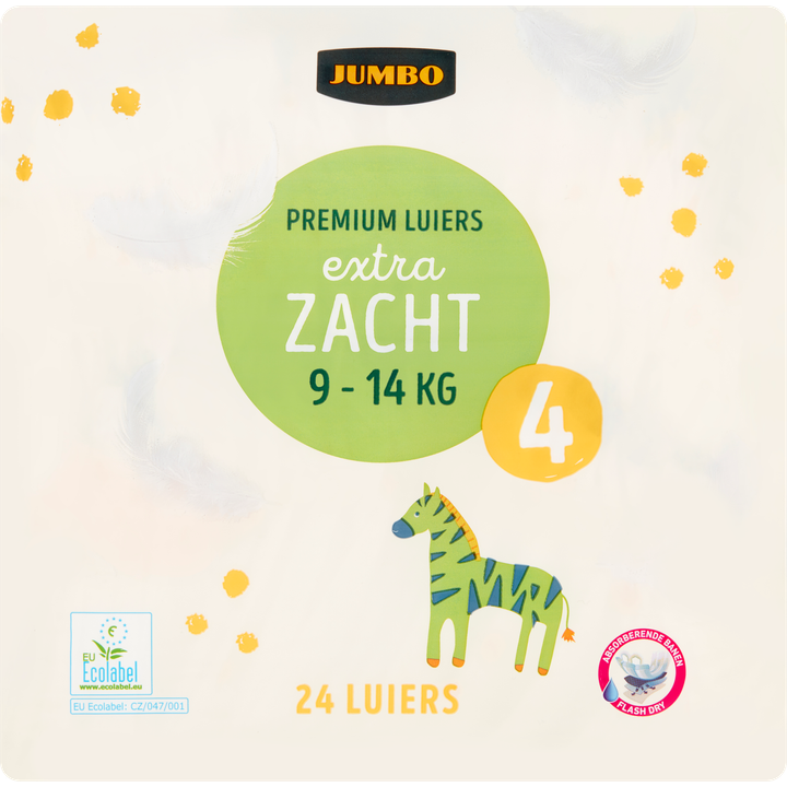 Jumbo Premium Luiers Maat 4 9-14 kg 24 Stuks