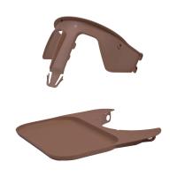 Kaos Klapp Veiligheidsbeugel & Eetblad Bundle - Gerecycled Kunststof - Mocca Brown