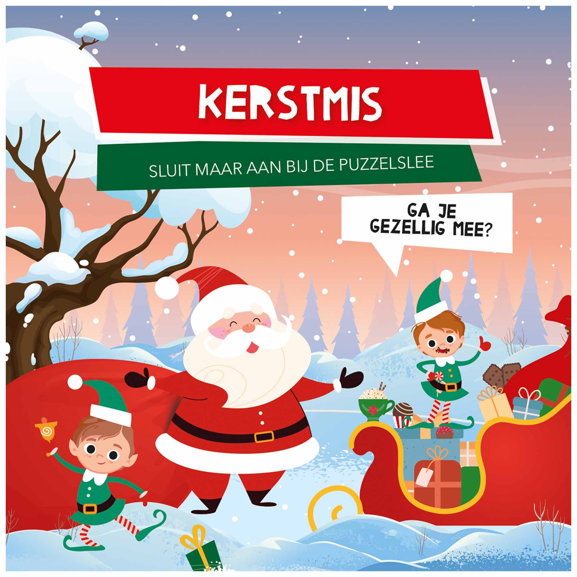 Kerstmis - voorleesboekje met puzzelslee