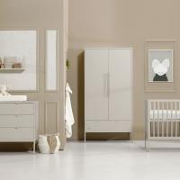 Kidsmill Amy Babykamer Oatmeal | Bed 60 x 120 cm + Commode Breed + Kast