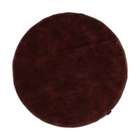 Kidsmill Boxmatras Hoes Rond - Velours - 90 cm - Bordeaux