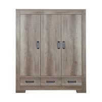 Kidsmill Brent Kledingkast 3-Deurs Oldwood