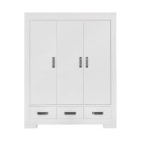 Kidsmill Brent Kledingkast 3-Deurs Wit