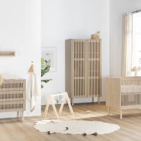 Kidsmill Dai Babykamer Eiken | Ledikant 70 x 140 cm + Commode + Kast 2-Deurs