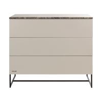 Kidsmill Intense II Commode 3L Mat Oatmeal - Zwart - Warm Taupe