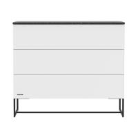 Kidsmill Intense II Commode 3L Mat Wit - Zwart - Marmer Zwart