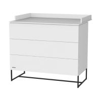 Kidsmill Intense II Commode 3L Mat Wit - Zwart - Mat Wit Extra Diep
