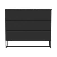 Kidsmill Intense II Commode 3L Mat Zwart - Zwart - Marmer Zwart