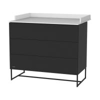 Kidsmill Intense II Commode 3L Mat Zwart - Zwart - Mat Wit Extra Diep