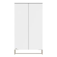 Kidsmill Intense II Kast 2-Deurs - Wit / Patinated Brass