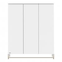 Kidsmill Intense II Kast 3-Deurs - Wit / Patinated Brass