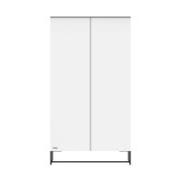 Kidsmill Intense II Kledingkast 2-Deurs Mat Wit - Zwart - Mat Wit