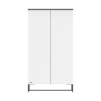 Kidsmill Intense II Kledingkast 2-Deurs Mat Wit - Zwart - Marmer Zwart