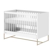 Kidsmill Intense II Ledikant 60 x 120 - Wit / Patinated Brass