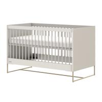 Kidsmill Intense II Ledikant 70 x 140 - Oatmeal / Patinated Brass