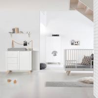 Kidsmill Lars Babykamer Wit / Naturel | Commode + Kast