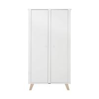 Kidsmill Lars Kledingkast 2-Deurs Wit / Naturel