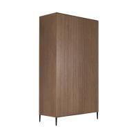 Kidsmill Levi Kledingkast 2-deurs - Ronde Poot - Walnoot