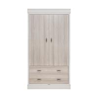 Kidsmill Newport Kledingkast 2-Deurs Incl. RVS Grepen - Oatmeal / Eiken