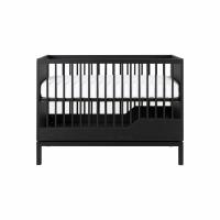 Kidsmill Savi Babybed 70 x 140 cm Met Juniorzijde - Zwart Eiken