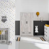 Kidsmill Sem Nautic Babykamer Grijs | Bed 70 x 140 cm + Commode