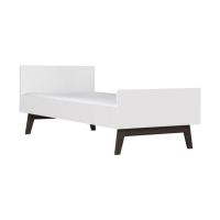 Kidsmill Sixties Bed Wit Mat / Walnoot 90 x 200 cm