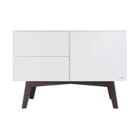 Kidsmill Sixties Commode Wit Mat / Walnoot