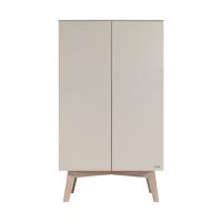 Kidsmill Sixties Kledingkast - 2-Deurs - Oatmeal / Eiken
