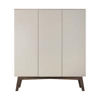 Kidsmill Sixties Kledingkast 3-deurs Oatmeal / Walnoot
